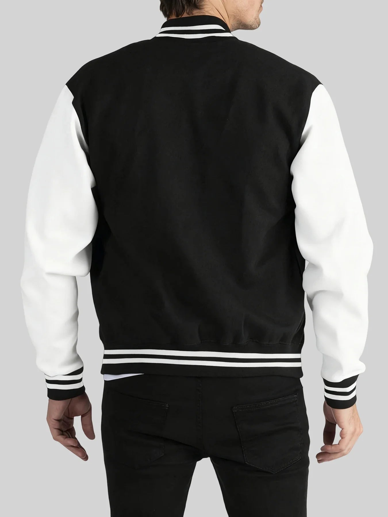 Los Angeles Art Letter Prints 2 Colors Tops Men Autumn Winter Casual Jackets Fashion Soft Baseball Jersey Loose Sports Clothes
