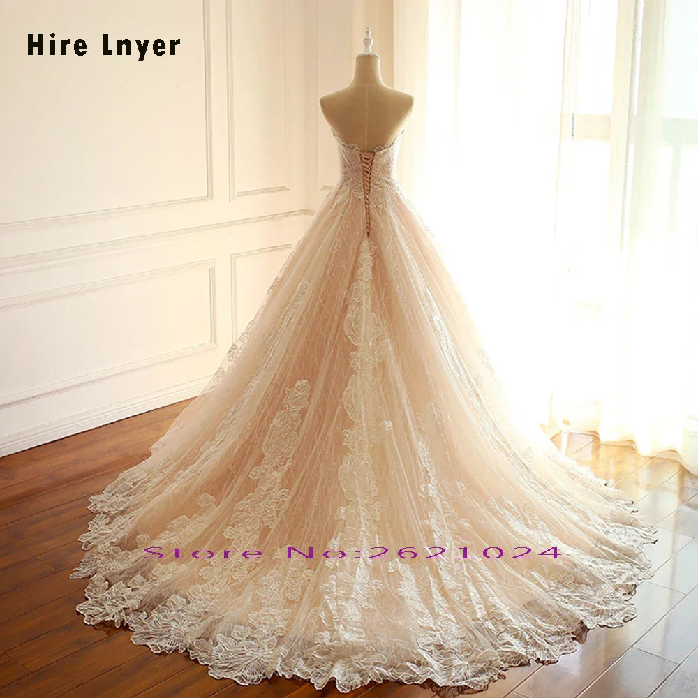 Arrivals Off The Shoulder Sweetheart Neck Sequins Lace Wedding Dresses