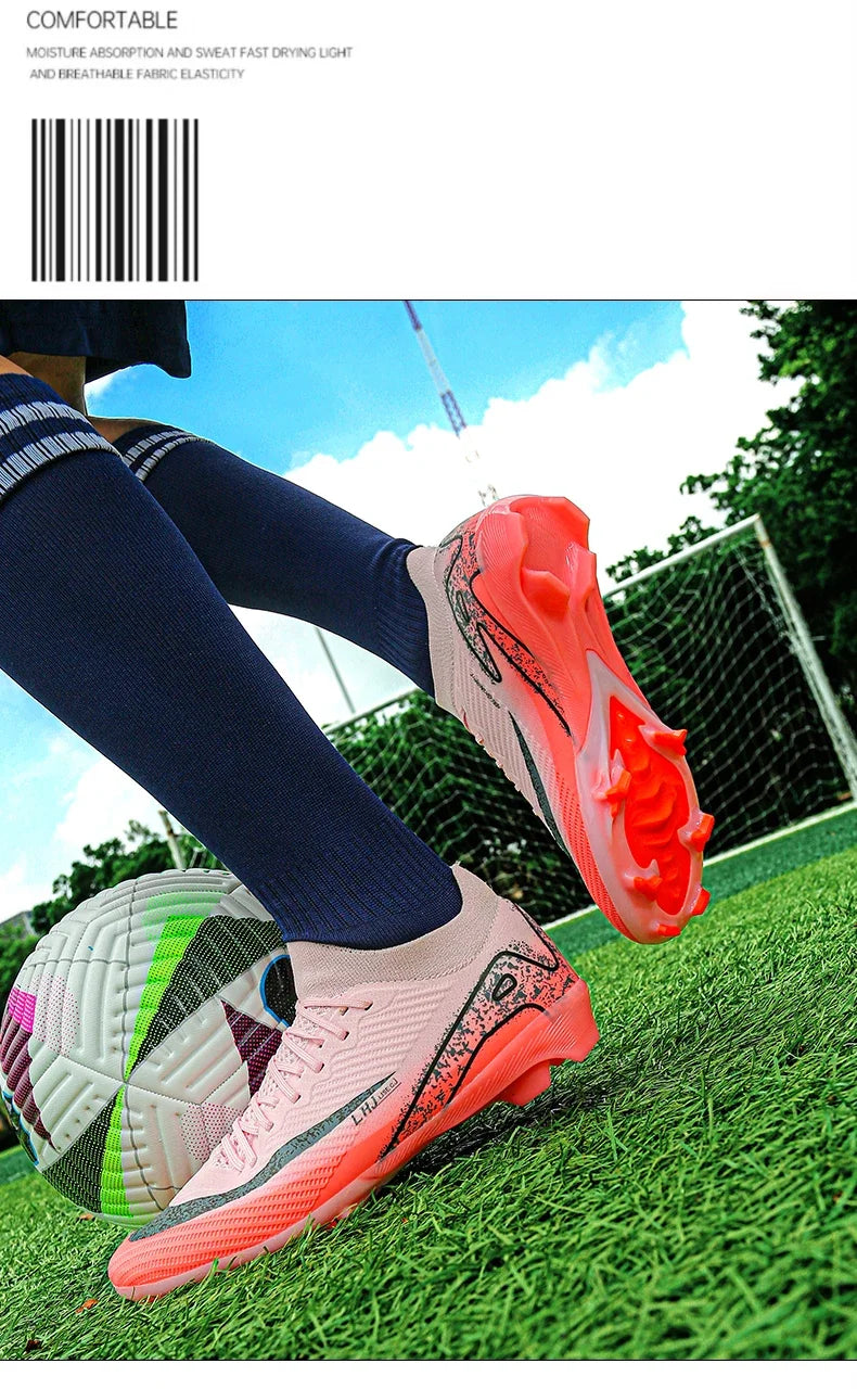 New Men's Football Boots Training FG Top Quality Non-Slip Soccer Shoes Cleats Sneakers Wholesale Drop Shipping Unisex Adult