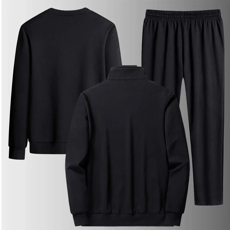Men Tracksuits 3 Pieces Mens Hoodies and Sweatpants Set Spring and Autumn Tracksuit Unisex Jogging Suit Fashion Brand Mens 8XL