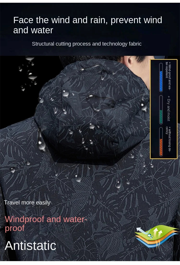 Man 2026 New Spring Autumn Leisure And Comfortable Outdoor Zipper Windbreaker Fashion Printed Windproof Jacket