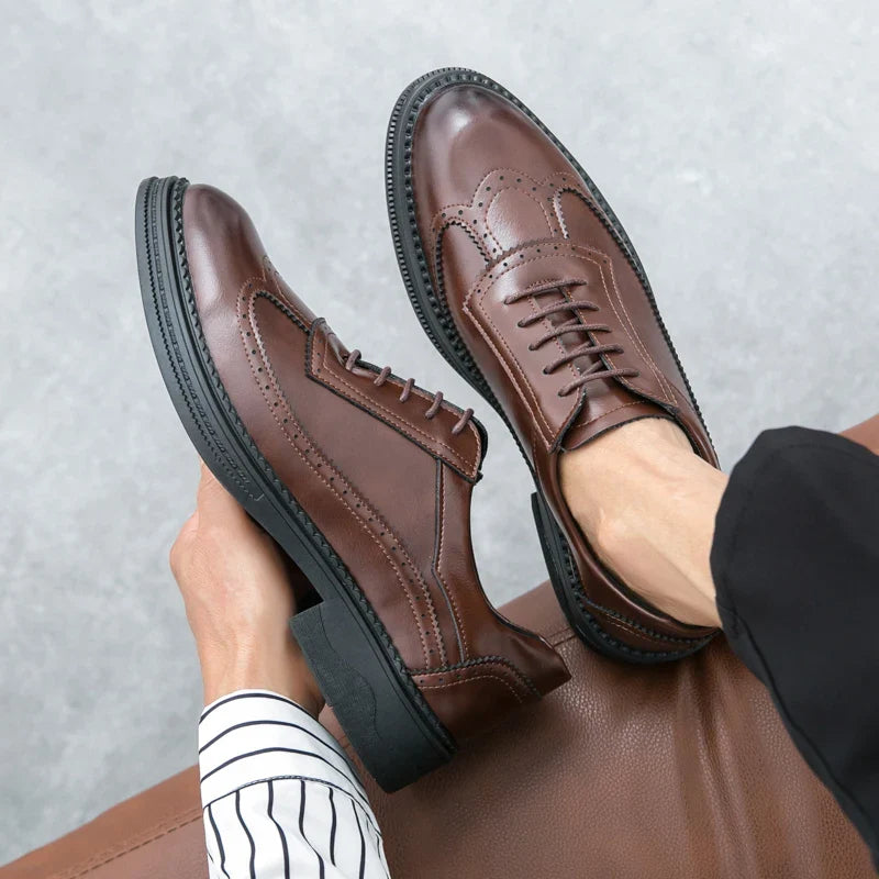 Men's Fashion Formal Leather Shoes – Classic Office & Event Dress Footwear