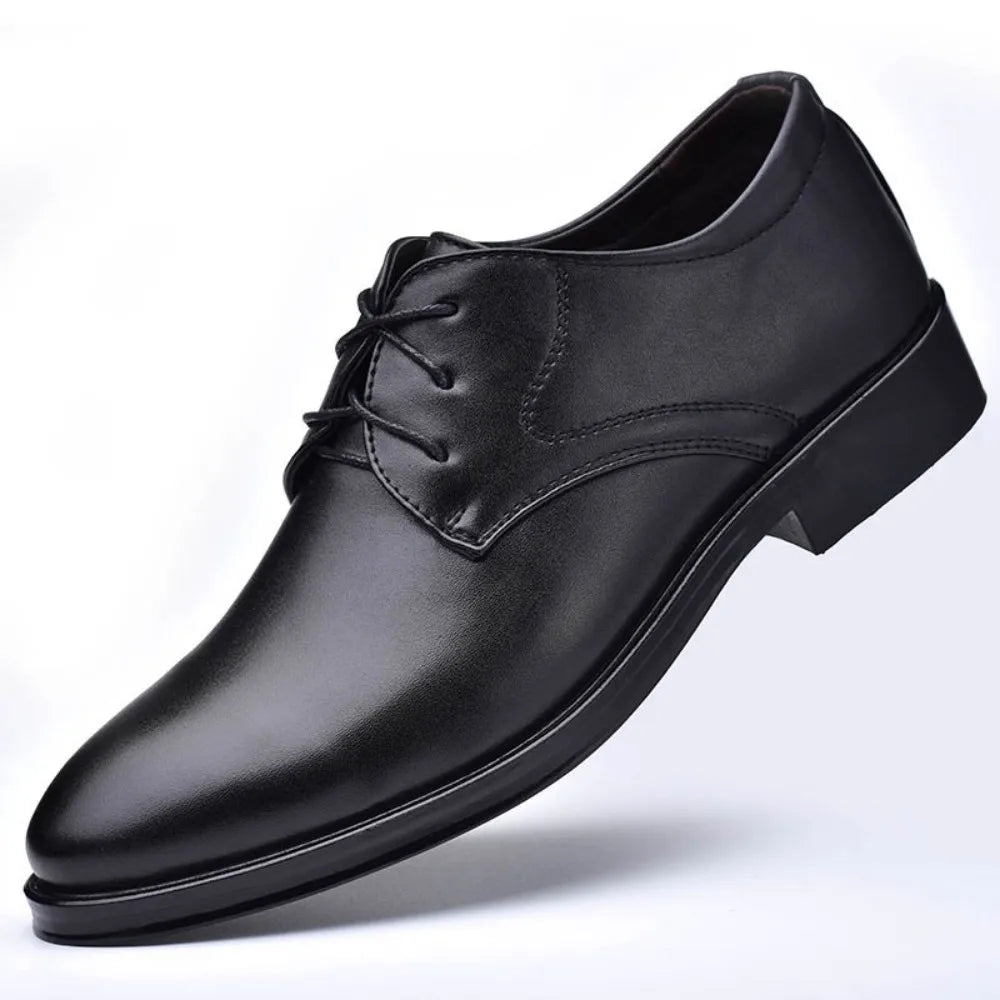 Men's Classic Oxford Shoes Casual Derbys Dress Business Formal Lace-Up Footwear for Men