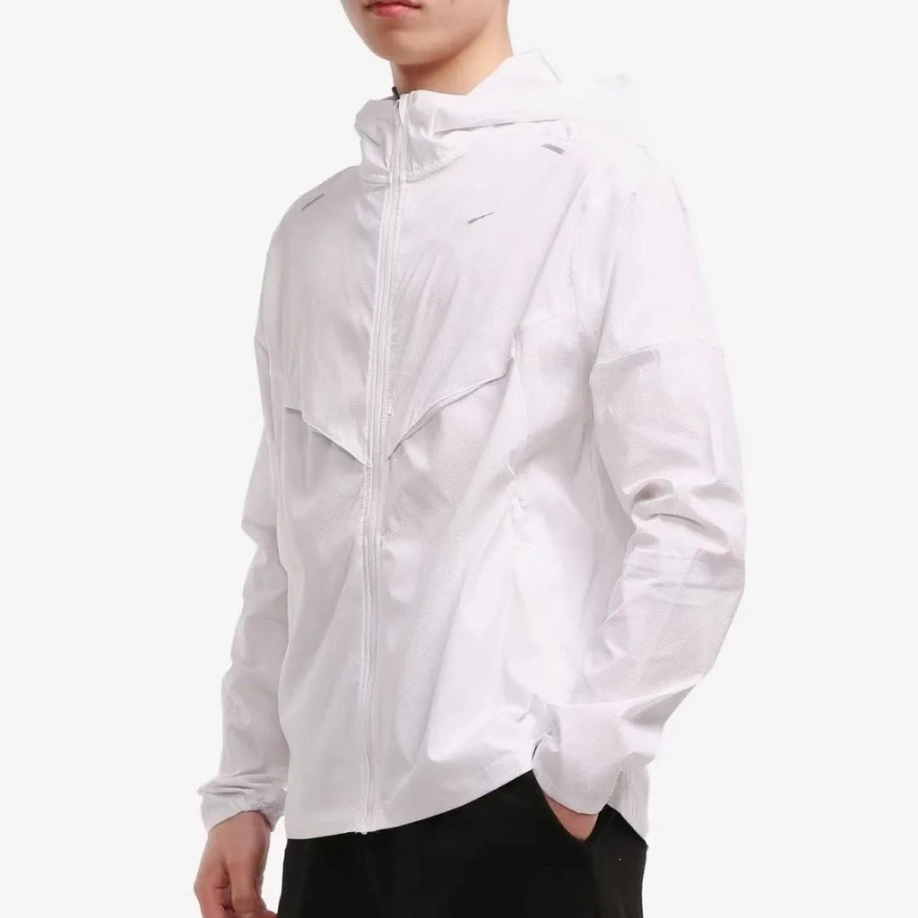 Fall 2025 Hooded Windproof Sports Jacket Casual Couple's Coat 9071 Polyester Nylon Fiber Zipper Closure Regular Fit