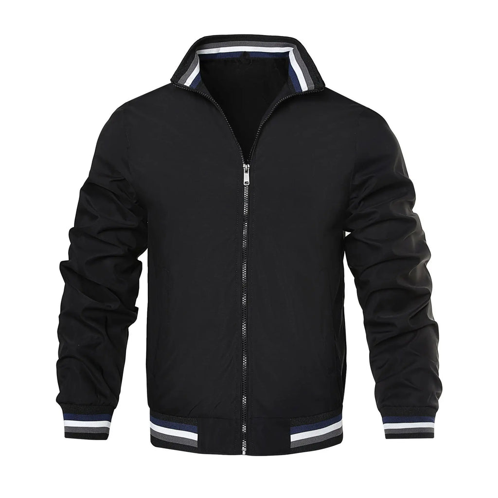 2024 Spring Summer Bomber Jacket Men Black Casual Slim Fit Baseball Mens Jackets New Autumn Fashion High Quality Jackets for Men