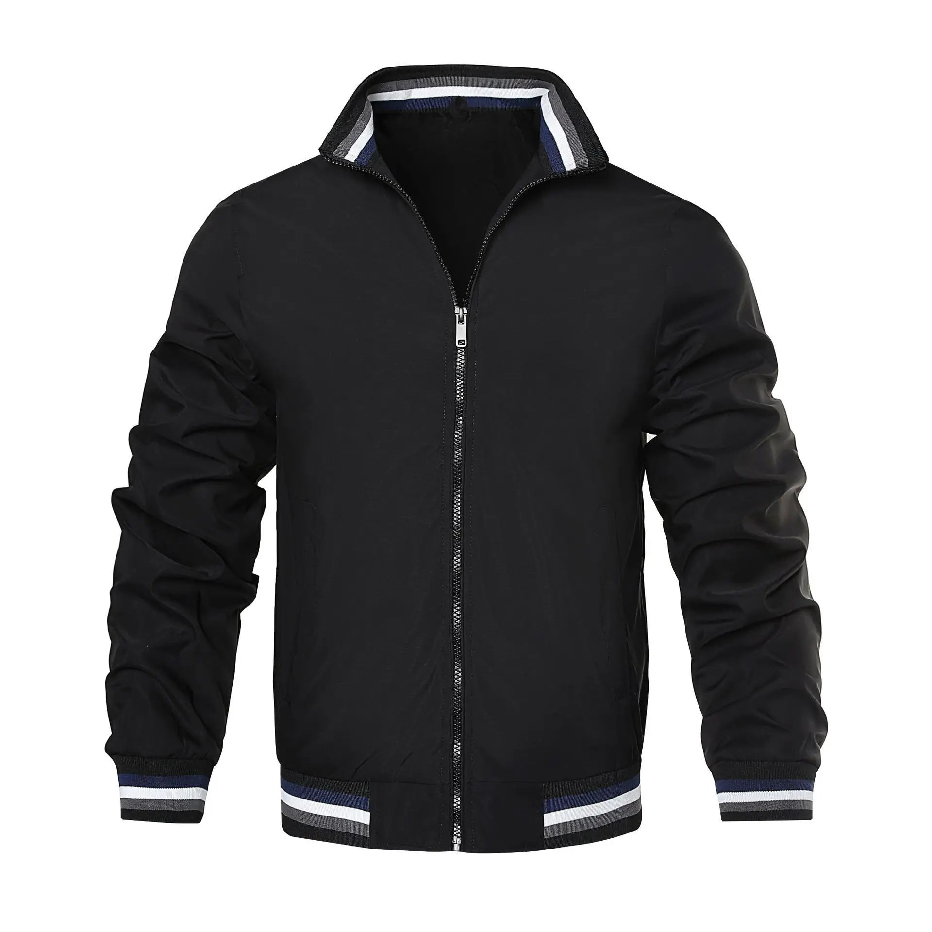 2024 Spring Summer Bomber Jacket Men Black Casual Slim Fit Baseball Mens Jackets New Autumn Fashion High Quality Jackets for Men
