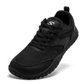 Wide Toe Shoes Mens Womens Artificial Leather Running Sneakers Lace Up Lightweight Breathable Walking Shoes