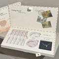 Retro Mail Makeup Set 5pc Matte Lip Mud,1 Blush,1 Highlight And 1 Necklace Gift Multipurpose Cosmetics Kits For Women