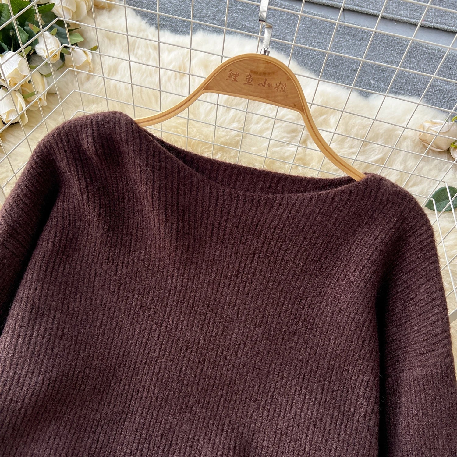 Autumn Casual Two Pieces Sets Women O-Neck Loose Knitting Top+Elastic Waist Large Swing Skirt Basic Korean Winter Sets