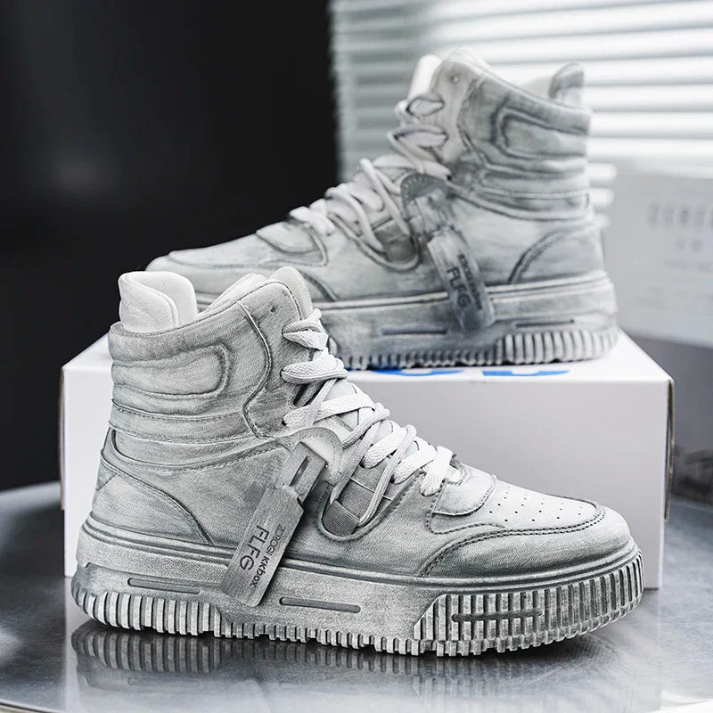 Retro Manga Men's Sneakers Soft Comfortable Non Slip Wear Resistant Sole Daily Casual Men's Shoes Preppy Versatile Holiday Gifts