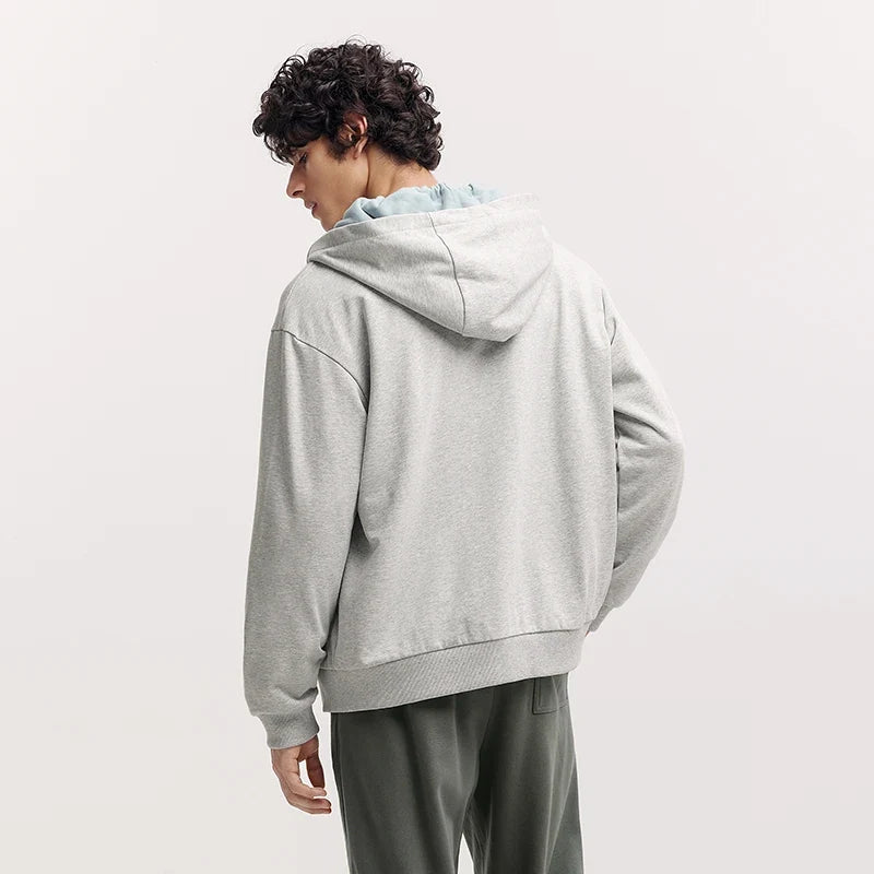 Jacket Men Hooded Cardigan Coat Couple 2025 New Spring Casual Outfit Minimalist and Versatile for Daily Wear