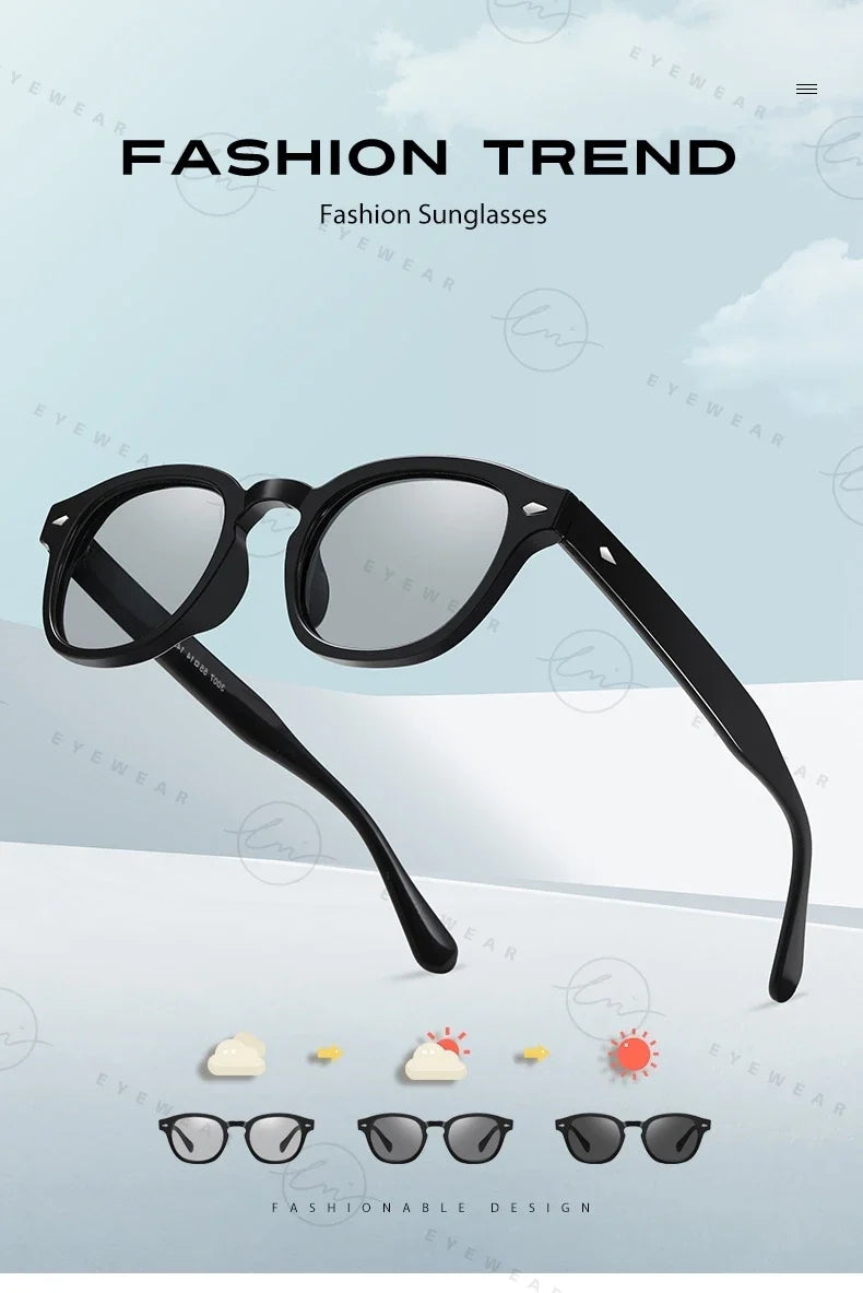 NEW Fashion Photochromic Sunglasses Women Men Polarized Blue Eyewear Drivign Outdoor UV Protection Eyewear gafas de sol mujer
