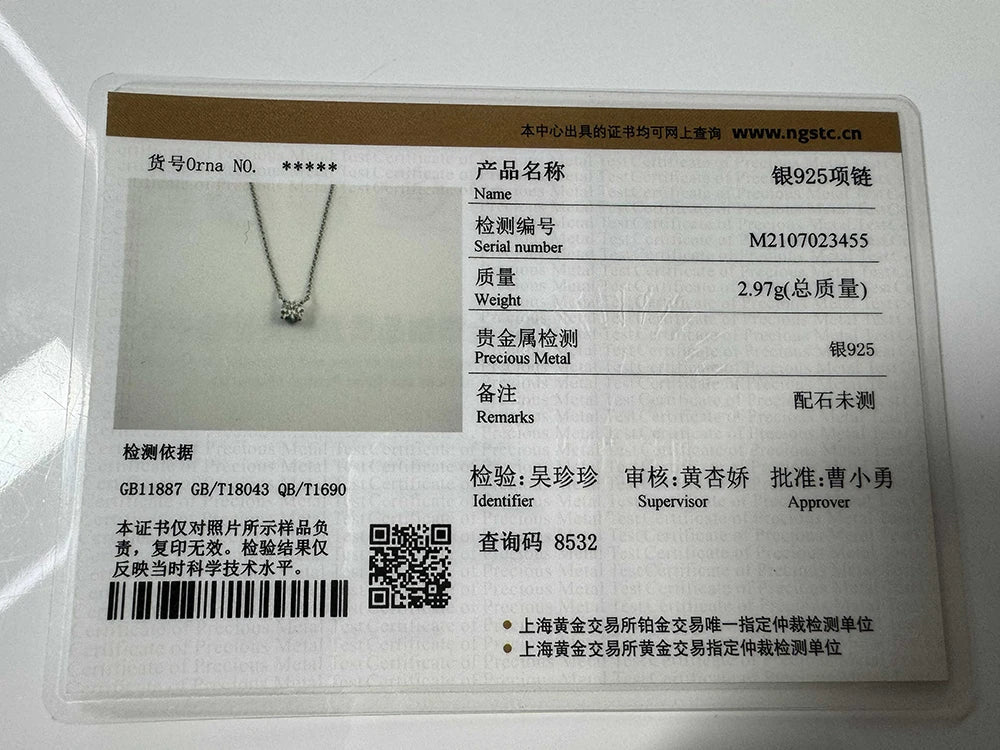 0.5/1/2carat Solitaire Moissanite Diamond Pendant NecklaceCertified Certificate Invisible Fishing Line Necklaces for Women