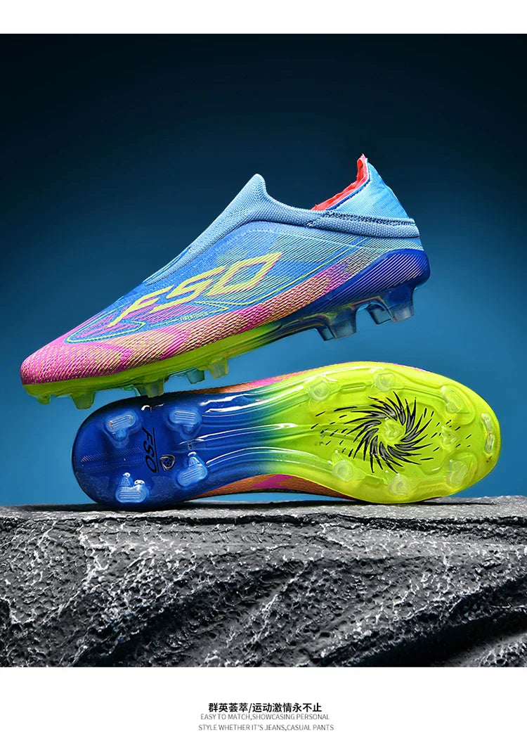 Men Soccer Shoes Society FG/TF Professional Original Women Football Boots Cleats Grass Outdoor Training Unisex Non Slip Sports