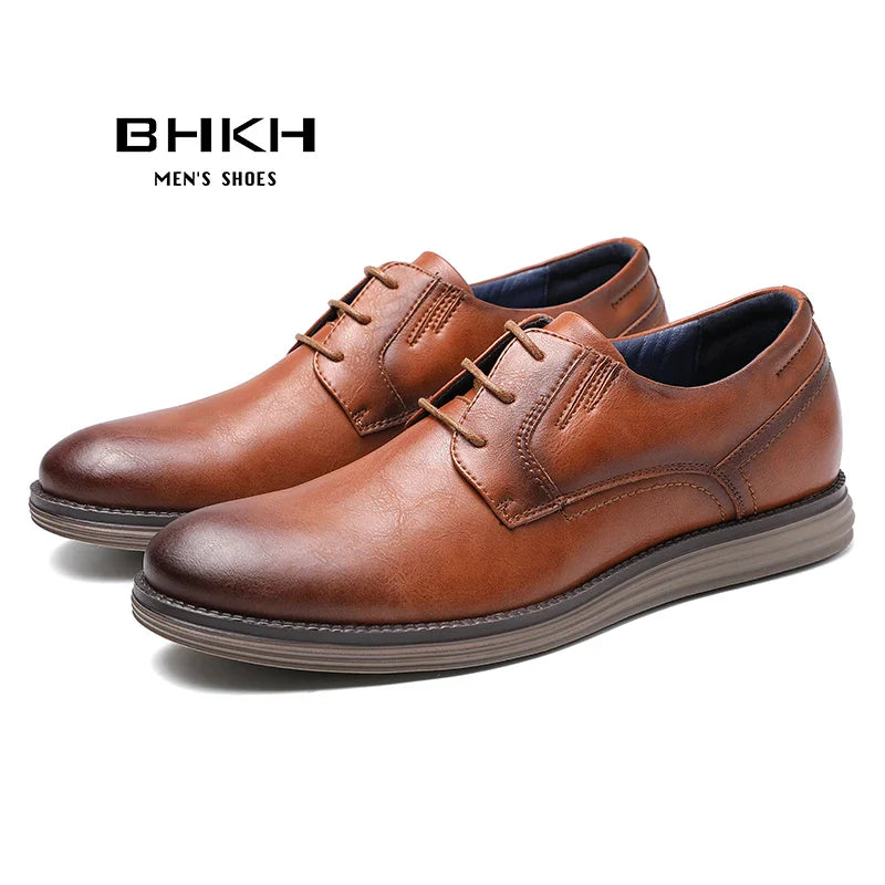Male Sneakers Autumn/Winter traf Leather Men Casual Shoes Business Work Office Lace-up Dress shoes For Men Size47