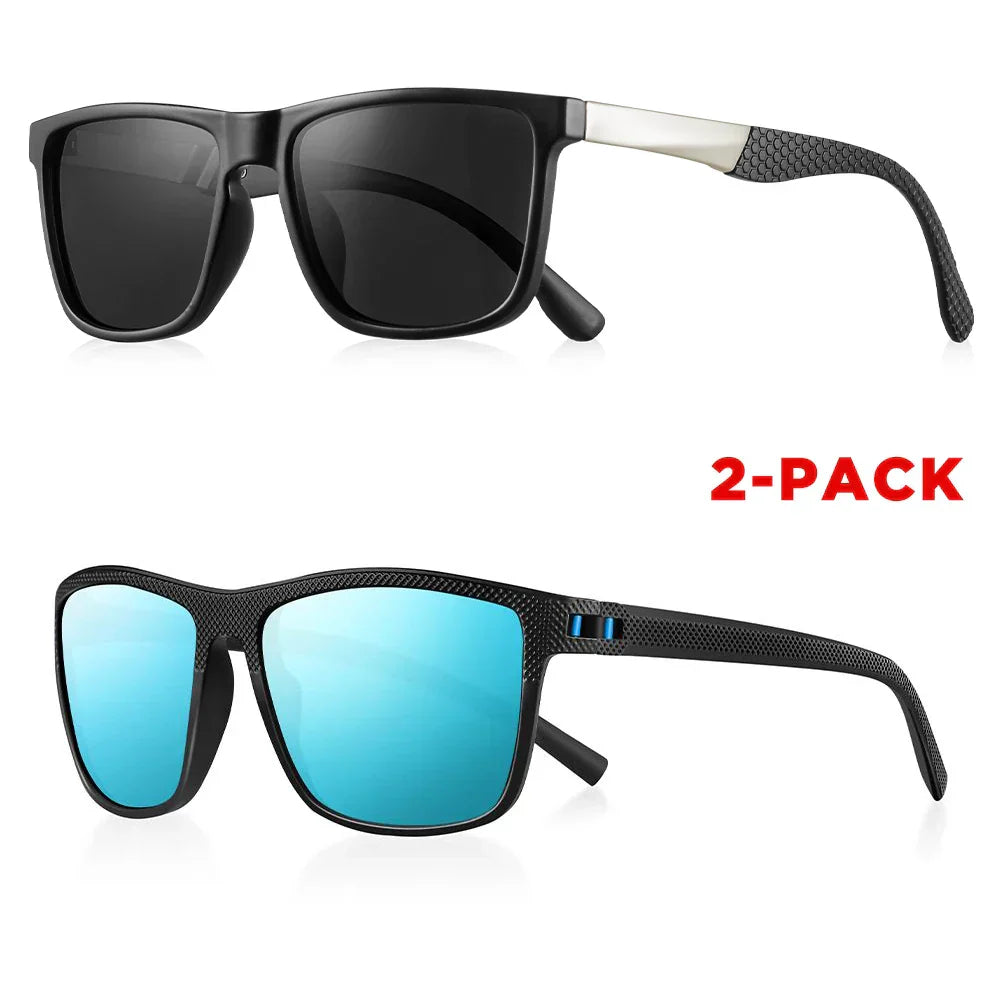 Classic Square Polarized Sunglasses for Men Women Fashion Sports Sunglasses Male Vintage Outdoor Driving Fishing Shades