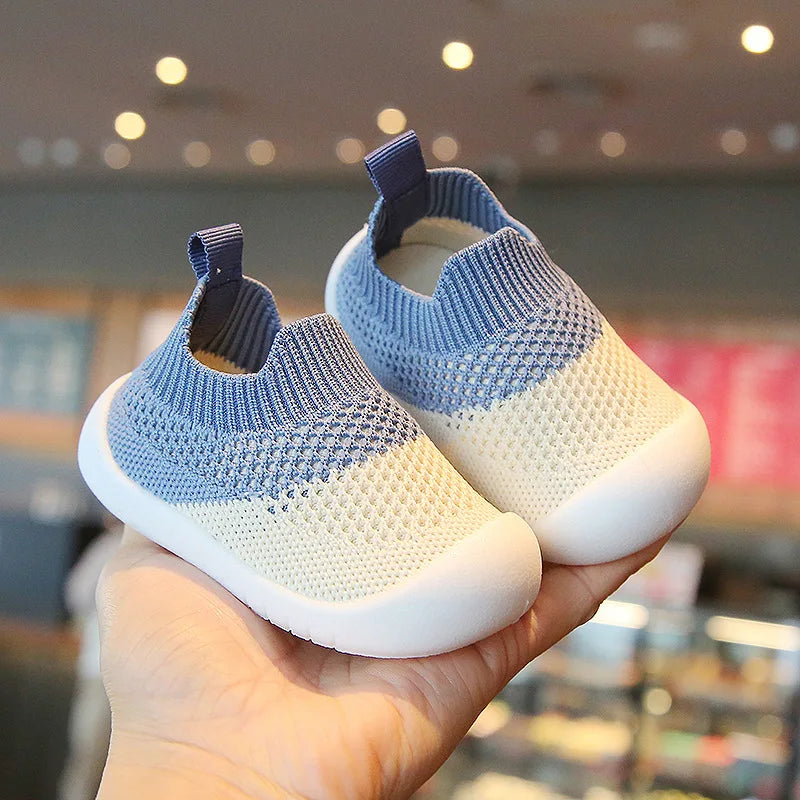 2025 New Spring Summer Mesh Breathable Non-Slip Baby Shoes 6M-36M Boys Girls Sip on Sneakers Casual Sport Shoes First Walkers