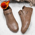 British Style Fashion Short Boots Men  Luxury Leather Anti Slip Comfortable Work Shoes Outdoor Travel Sports Casual Shoes 2024