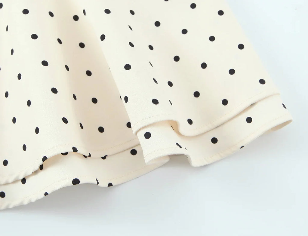 Chic Shiny Polka Dot Sheath Camisole V-Neck Mini Woman Dress Fashion 2026 Bodysuits Dress Mature Night Party Vestidos