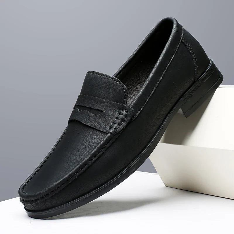Men's New Style Business Formal Loafers Comfortable Breathable Office Casual Shoe Anti-Slip Outdoor Wear-Resistant Walking Shoes