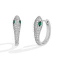Snake Hoop Lab Diamond Earring S925 Sterling Silver Moissanite Drop Earrings for Women Fine Jewelry Birthday Gift