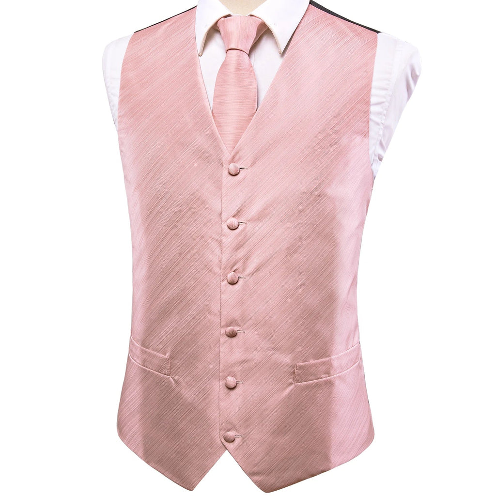 Dark Purple Men Vest Elegant Silk Paisley Jacquard Waistcoat Jacket NeckTie Hanky Cufflinks for Men Business Party Hi-Tie
