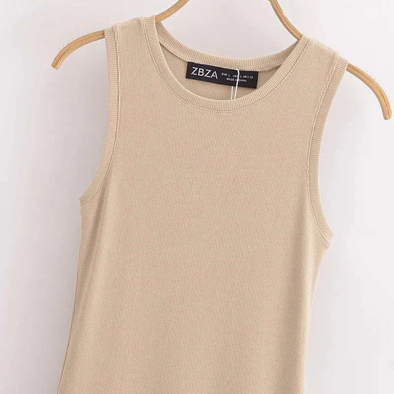 Women's Black Long Dresses 2025 Spring Sleeveless Elegant Dresses Fashion Casual Vintage Party Khaki Dresses Vestidos