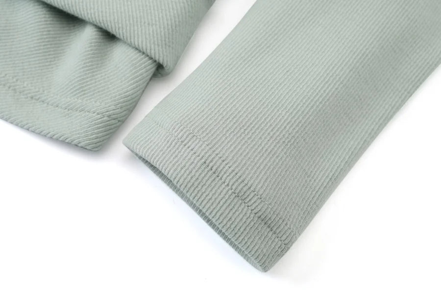 2025 summer ribbing closed-fit wrap tops + Aline dress high Stretch matching sets