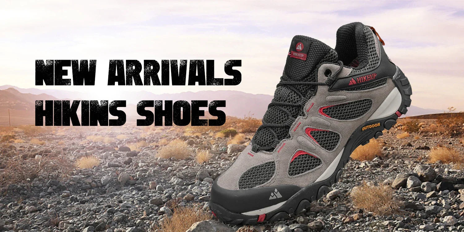 New Non-slip Wear Resistant Men‘s Outdoor Hiking Shoes Breathable Splashproof Climbing Men Sneaker Hunting Mountain Shoes