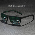 Classic Vintage Check Pattern Square Sunglasses Men Women Fashion Fishing Driving Man Sun Glasses UV400 Retro Eyewear