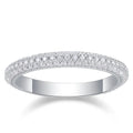 D VVS1 All Moissanite Ring GRA Certified Lab Diamond s925 Sterling Silver 18k White Gold Engagement Rings for Women Man
