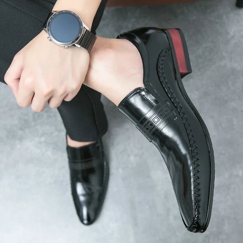 Men's Fashionable Leather Dress Shoes – Classic Formal Footwear for Office & Events
