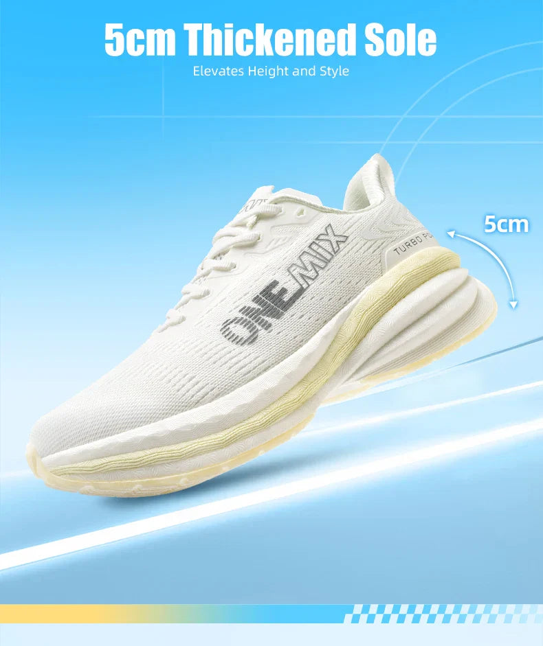 Men's Running Shoes Air Cushion Sneakers Breathable Mesh Outdoor Athletic Height Increase Walking Shoes Size EU 35-47