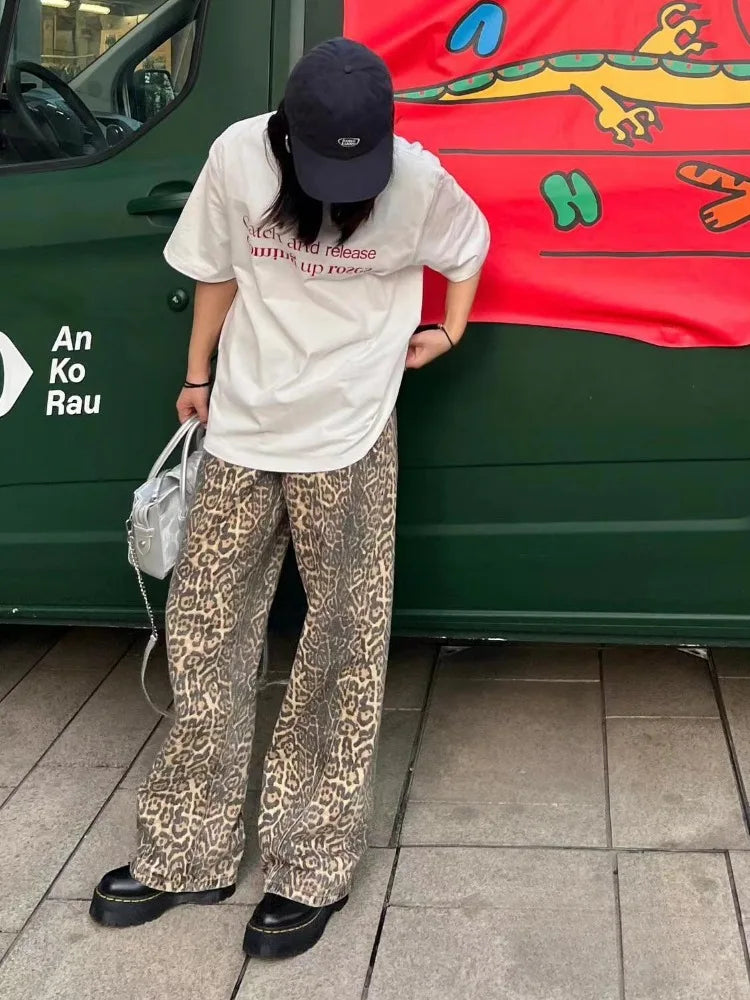 High Waisted Y2k Retro Fashion Streetwear Denim Pants