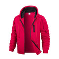 Men's Casual Sports Zipper Hoodie Coat Solid Color Cardigan Sweatshirt for Men Clothing Sportswear Slim Fit Casual Jacket
