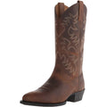 Luxury Men Boots Mid Calf Western Cowboy Motorcycle Boots for Men Autumn Outdoor PU Leather Totem Boots Retro Designed Men Shoes