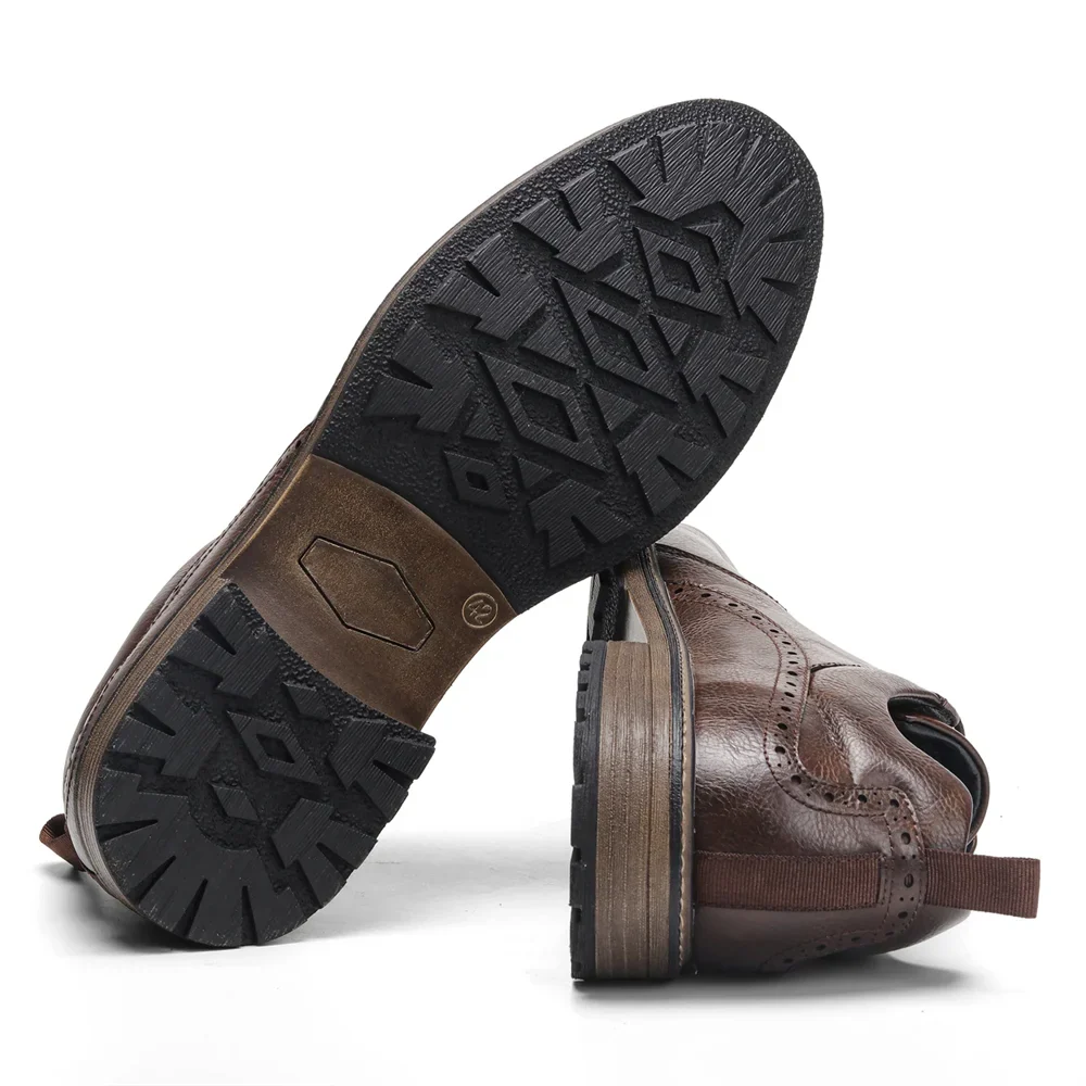 40~46 Leather Shoes Men Fashion Brand Comfortable 2024 Casual Shoes Men