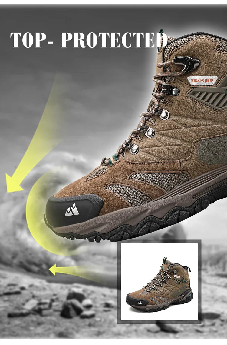 Winter Boot Men Outdoor Hiking Boots Suede High Top Trekking Men Shoes Rainproof Tactical Combat Military Boots