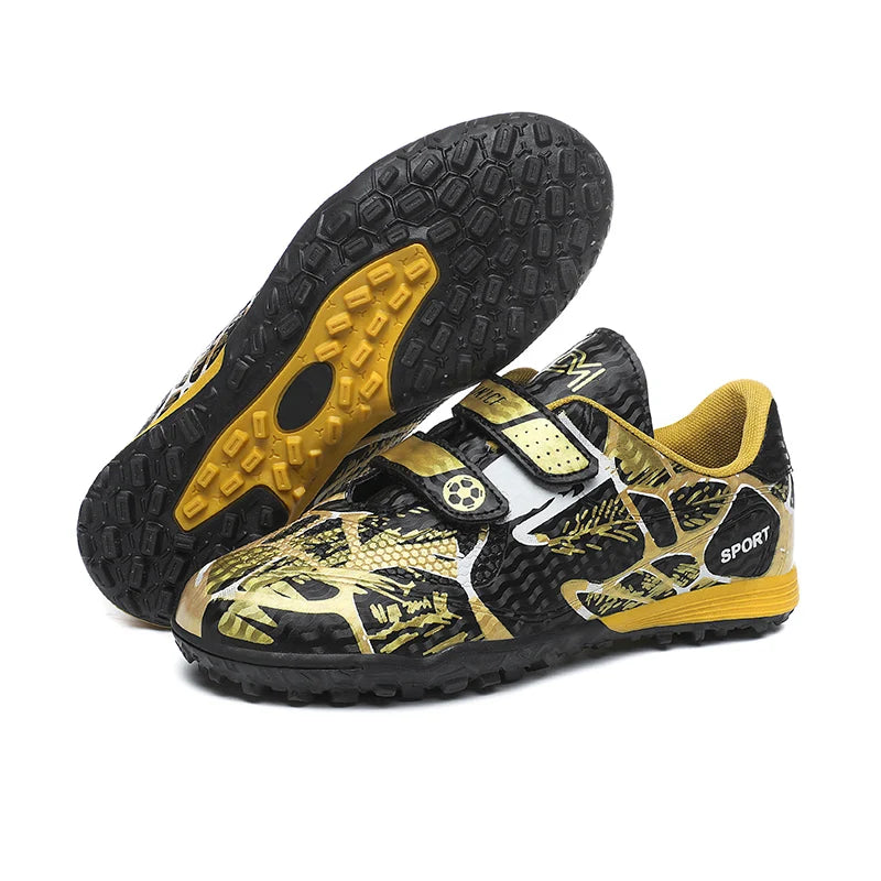 30-40# Personality Stylish And Comfortable Boys Girls Training Game Sneakers Indoor Outdoor Lawn Youth Student Soccer Shoes