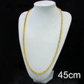 Luxury Arabic Long Necklace 21k Gold Plated 80cm 160cm Italian Vintage Chains Dubai Muslim Women Wedding Party Jewelry Gifts