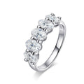 D VVS1 4*6mm Oval Moissanite Rings for Women Fine Jewelry Engagement Wedding Eternity Bands with GRA s925 Slive Ring