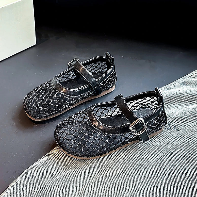 2025 New Children's Flats Summer Breathable Princess Shoes for Girls Simple Fashion Kids Causal Shoes Soft Soled Trend Versatile