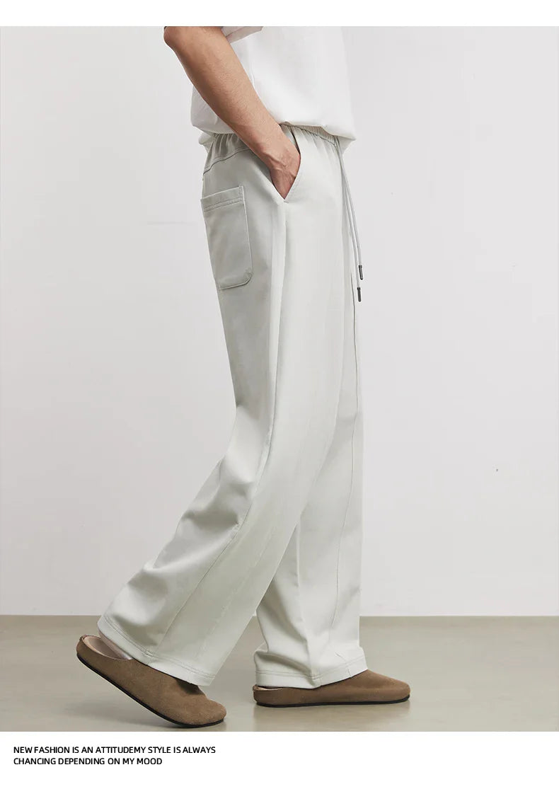 Fashion American Casual Sweatpants Men Spring And Autumn 2026 New Air Layer Scimitar Pants Loose Sports Pants