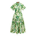 Women's Elegant Dress Hit Color Spliced Waist Cinching Elegant Dresses Women Pockets Midi Dress Office Lady Fashion