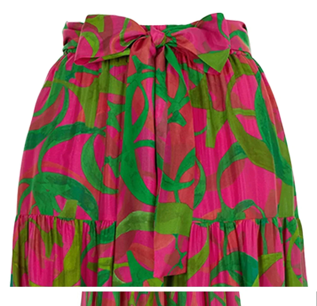 2024 New Summer Women Skirts Lace Up Design loose Skirt Fashion Multicolor Comfort Soft Female Skirts Casual Ladies Skirt