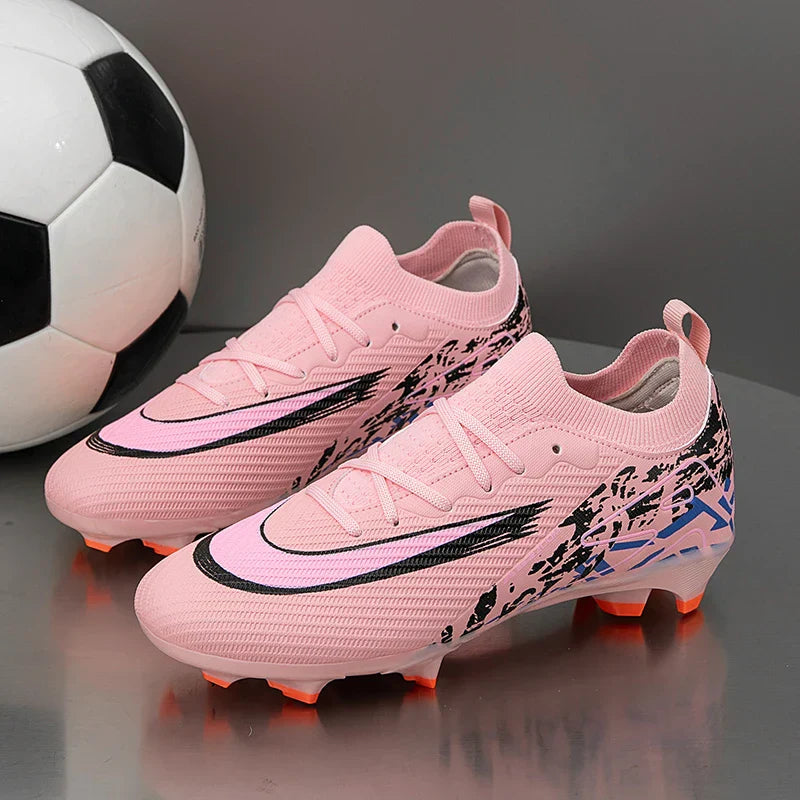 2025 Football Shoes Tiempo Legend 10 Elite FG Wear Resistant Shock Absorption Comfortable Anti-slip Round Head Long Spike