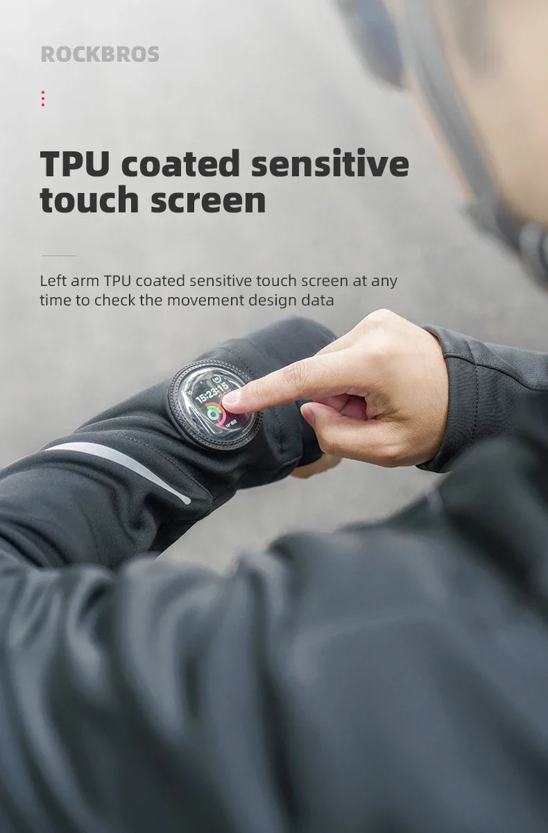 Bicycle Jacket Winter Cycling Clothing Thermal Fleece Long Sleeve Cycling Bike Clothing Warmer Windproof Sportswear