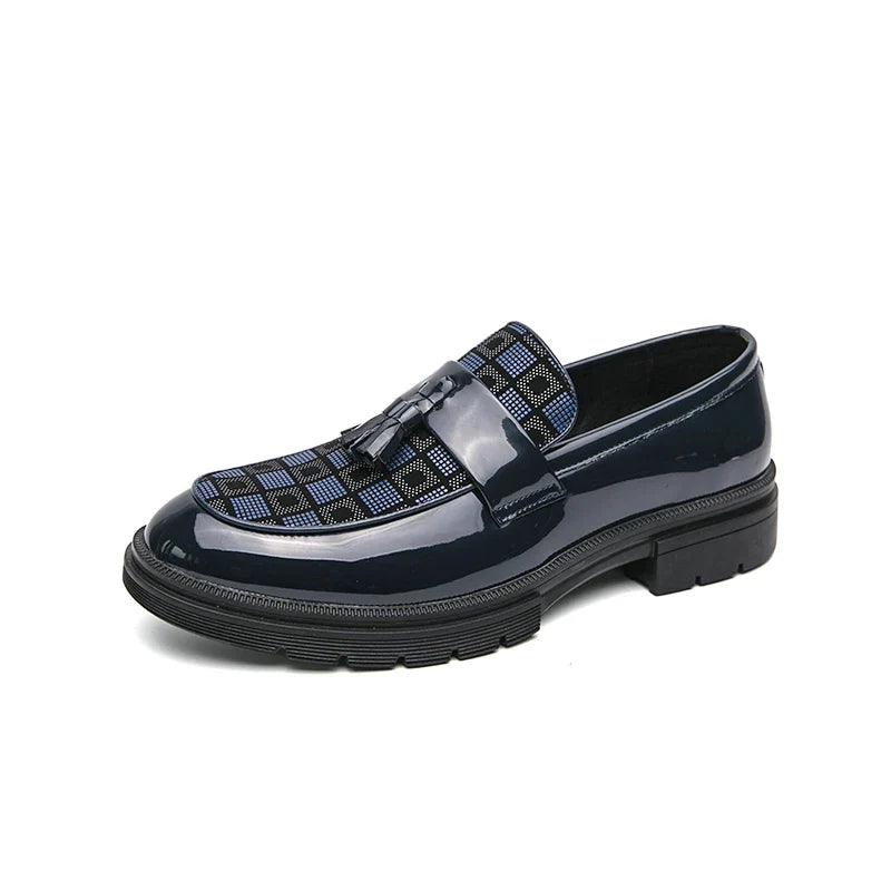 Leather Men Casual Black Tassel Loafers Handmade Soft Leisure Shoes Breathable Slip-On Comfortable for Drive Footwear Moccasins