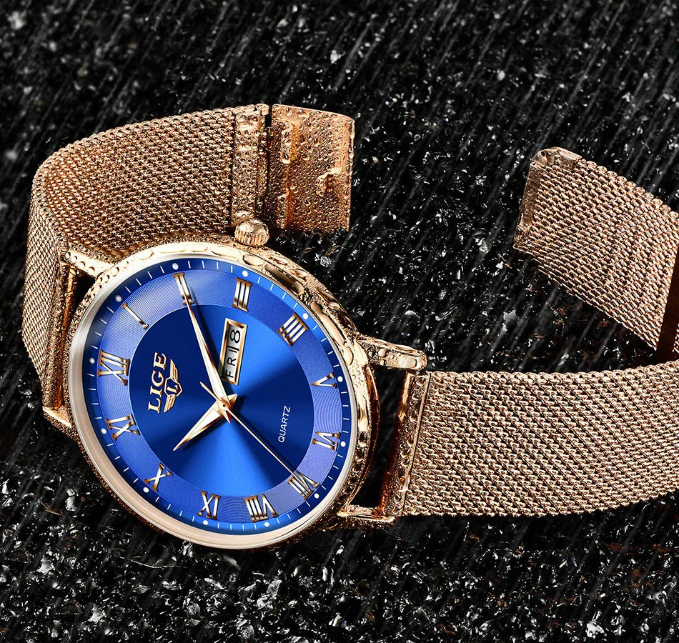 2024 New Watch Women Luxury Watches Ladies Creative Steel Women's Bracelet Watches Female Waterproof Clock Relogio Feminino