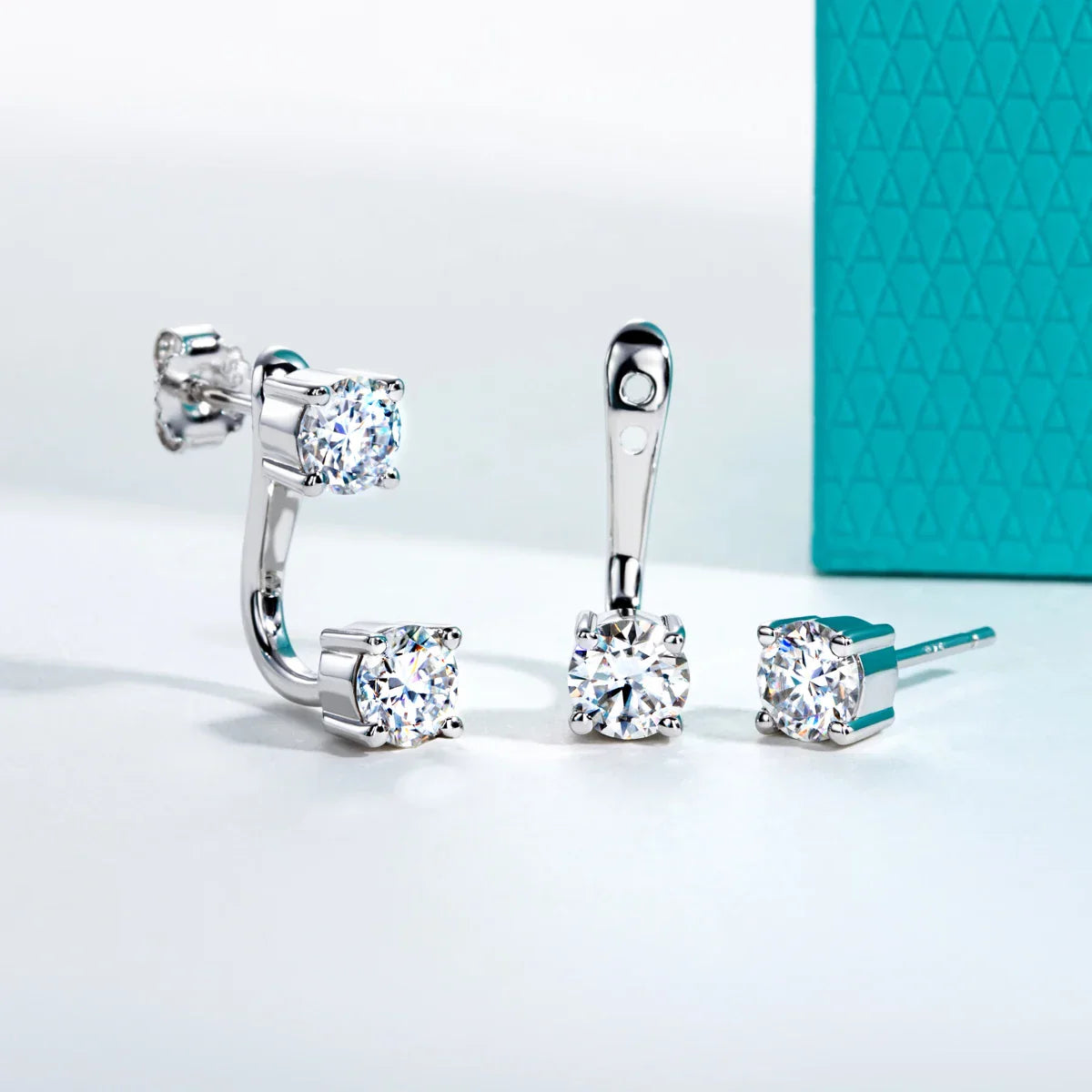 2.4cttw D Color Moissanites Classic Hoop Earring for Women 925 Sterling Silver Jewelry Multipurpose Earrings for Women